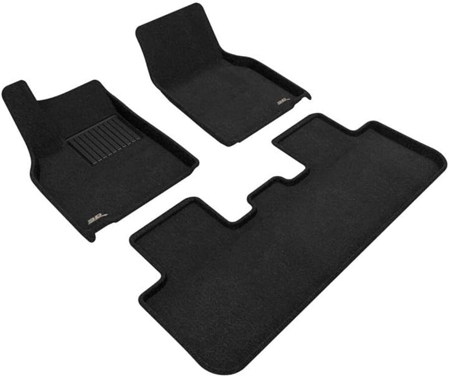 3D MAXpider Custom Fit Elegant Floor Mat (Black) Compatible with Tesla Model Y Juniper 2026 - Full Set