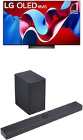 LG 55-Inch Class OLED evo C4 Series Smart TV 4K Processor Flat Screen with Alexa Built-in (OLED55C4PUA, 2024), Sound Bar SC9S Perfect Matching for OLED C TV and Dolby Atmos