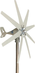 Wind Turbine Generator,12V 24V 48V,8-Blade Vertical Axis Wind Turbines Generator,with MPPT Controller,Auto Adjust Breeze Windward Start,for Terrace Marine 24V-5000W