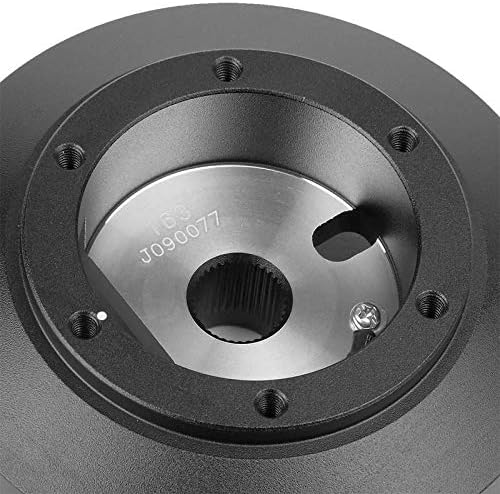 NRG Innovations SRK-163H Steering Wheel Hub Adapter(Aluminum, Black, 70mm 6-Bolt) Works with 98-09 Dodge Ram 1500/2500/3500