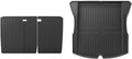 Auto Parts Compatible with Tesla Model 3 Highland 2024 Rear Seat Backrest Protective Pad Trunk Mat Cargo Liner Anti-Kick Pad Car Accessories(Trunk mat 3pcs)