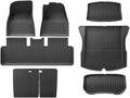 Compatible with Tesla Model 3 Highland 2025 2024 2023 TPE Floor Mats, All Weather Waterproof Anti-Slip Front Rear Cargo Liner Trunk Mat(Brown)