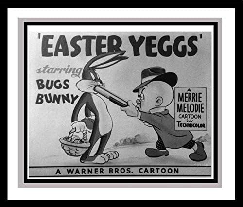 Bugs Bunny and Elmer Fudd in 'Easter Yeggs' Studio Lobby Card Publicity Still - Warner Brothers