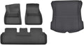 3D Floor Mats Compatible with Tesla Model 3 Highland 2024, All Weather WP LHD XPE Front Rear Trunk Cargo Liner Mat Accessories(4PCS Floor Mats)