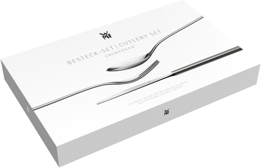 WMF Cutlery Set 30-Pieces for 6 Persons Boston Cromargan 18/10 Stainless Steel Brushed