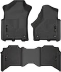 Husky Liners Weatherbeater Floor Mats | Fits 2019-2026 Ram 2500/3500 Crew CAB ONLY | Front & 2nd Row, 3-pc Black - 94111