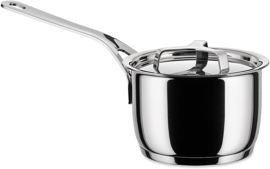 A Di Alessi,AJM105/14 'POTS & PANS', Saucepan in 18/10 stainless steel mirror polished,1 qt 16 oz