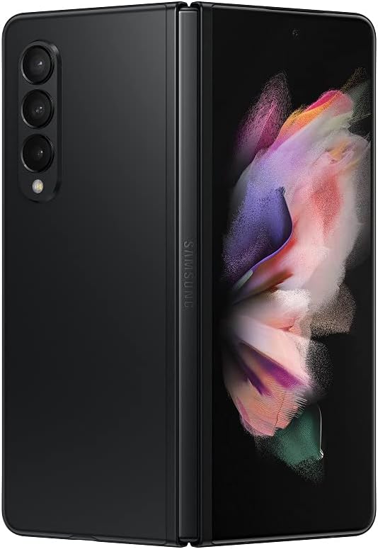 Samsung Galaxy Z Fold 3 5G US Version, 256GB, Phantom Black - Unlocked (Renewed)