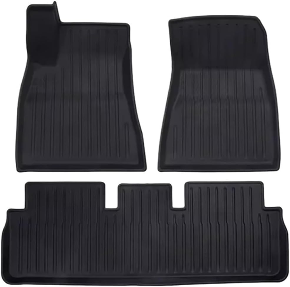TPE Floor Mats Compatible with Tesla Model 3 2024 Highland Cargo Liner Waterproof Anti-Slip Trunk Mat Pads Model 3 2024 Highland Accessories(3pcs LHD)