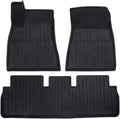 TPE Floor Mats Compatible with Tesla Model 3 2024 Highland Cargo Liner Waterproof Anti-Slip Trunk Mat Pads Model 3 2024 Highland Accessories(3pcs LHD)
