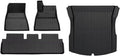 TPE Floor Mats Compatible with Tesla Model 3 2024 Highland Cargo Liner Waterproof Anti-Slip Trunk Mat Pads Model 3 2024 Highland Accessories(4pcs RHD)
