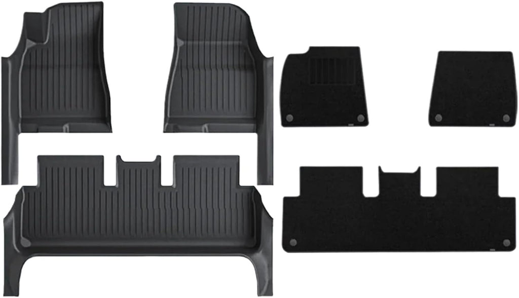 TPE Floor Mat for Tesla Model 3 Highland with Door Sill Protector Trunk Mats Front Rear Cargo Liner for 2025 2024(DLFM-3PCS)