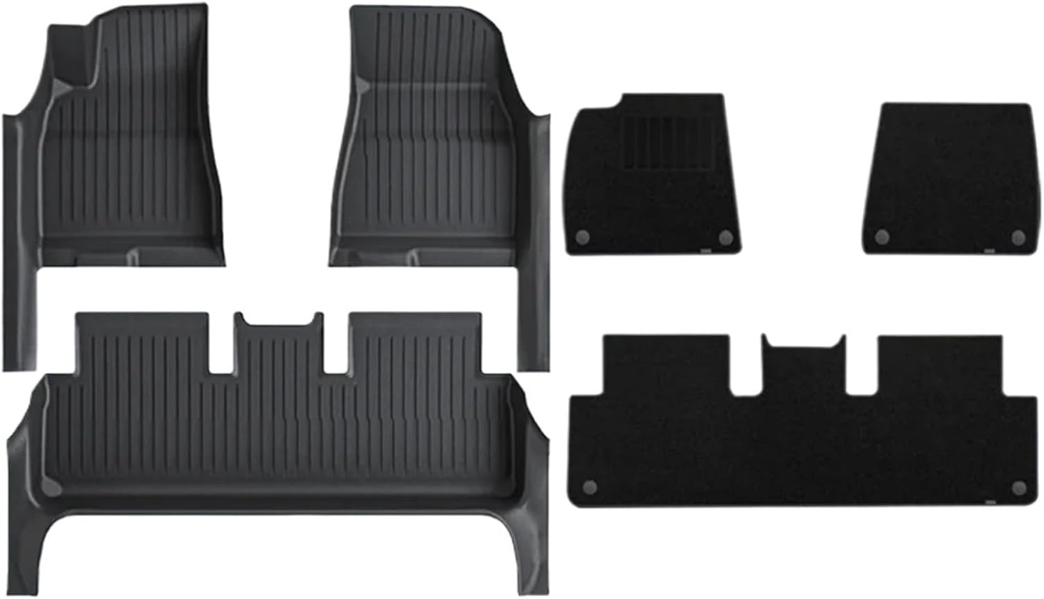 TPE Floor Mat for Tesla Model 3 Highland with Door Sill Protector Trunk Mats Front Rear Cargo Liner for 2025 2024(DLFM-3PCS)