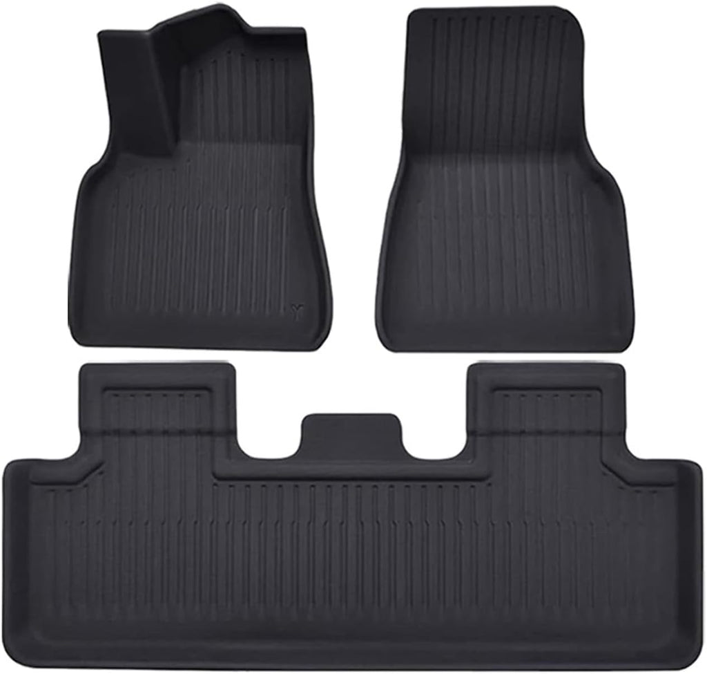 XPE Floor Mats Compatible with Tesla Model 3 2024 / Model Y 2024-2017, All Weather Cargo Liner Floor Cargo Trunk(3PCS My 17-24)