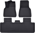 XPE Floor Mats Compatible with Tesla Model 3 2024 / Model Y 2024-2017, All Weather Cargo Liner Floor Cargo Trunk(3PCS My 17-24)