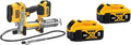 DEWALT 20V MAX Grease Gun Kit, Cordless (DCGG571M1) + DEWALT 20V MAX XR Battery 2-Pack