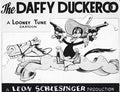 Daffy Duck in'The Daffy Duckaroo' Directed by Norm McCabe. Released on 10/24/1942 Studio Lobby Card Publicity Still - Warner Brothers