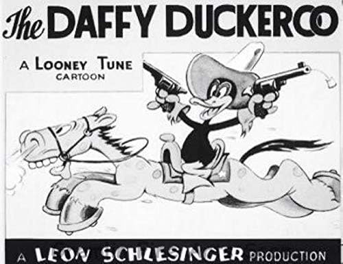 Daffy Duck in'The Daffy Duckaroo' Directed by Norm McCabe. Released on 10/24/1942 Studio Lobby Card Publicity Still - Warner Brothers