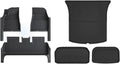 Compatible with Tesla Model 3 Highland 2024 TPE Full Cover Floor Mats with Door Sill Protector, Full Set Floor Liners Cargo Liner Seat Back(6PCS Floor Mats)