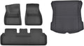 3D Floor Mats Compatible with Tesla Model 3 Highland 2024, All Weather Waterproof LHD XPE Front Rear Trunk Cargo Liner Mat Accessories(4PCS Floor Mats)