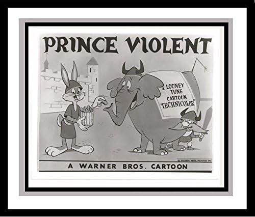 Friz Freleng Directed Classic Starring Bugs Bunny and Yosemite Sam in 'Prince Violent' Studio Lobby Card Publicity Still - Warner Brothers