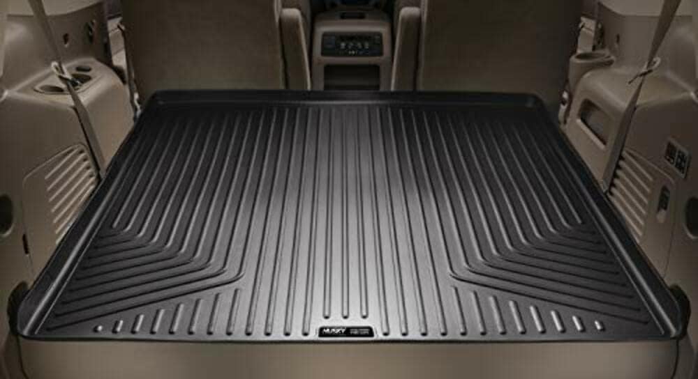 Husky Liners Weatherbeater Cargo Liner | Fits 2018-2024 Ford Expedition Max, 2018-2024 Lincoln Navigator L Reserve/Select (Behind 3rd Seat) | 1-pc Black - 23441