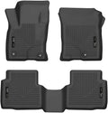 Husky Liners Weatherbeater Floor Mats | Fits 2020-2023 Ford Escape | Front & 2nd Row, 3-pc Black - 95721