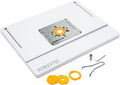 POWERTEC 24' x 32' Benchtop Router Table w/Aluminum Insert Plate – Laminated MDF Top, Reducer Rings, Leveling Screws, and Starting Pin Compatible with Bosch, DeWalt, Makita, and Other Brands (71964)