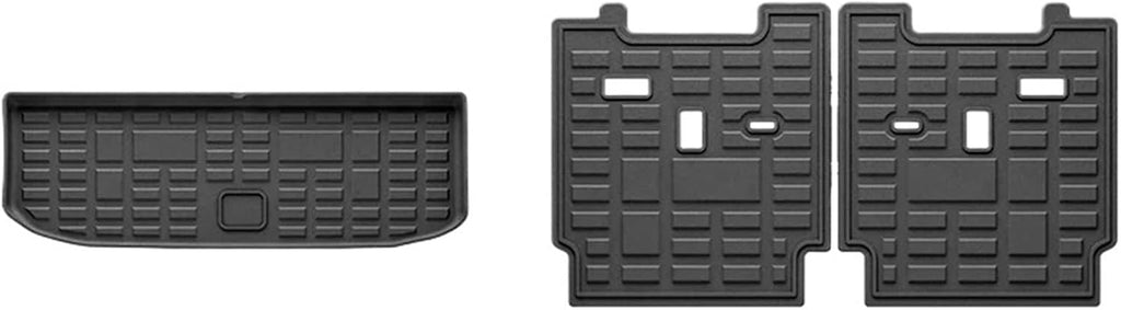 for ROX 01 Polestones 2023 2024 2025 Car TPE Floor Mats Cargo Liner Trunk Mat Seat Back Cover Waterproof Carpet Accessories(Red 1pair)