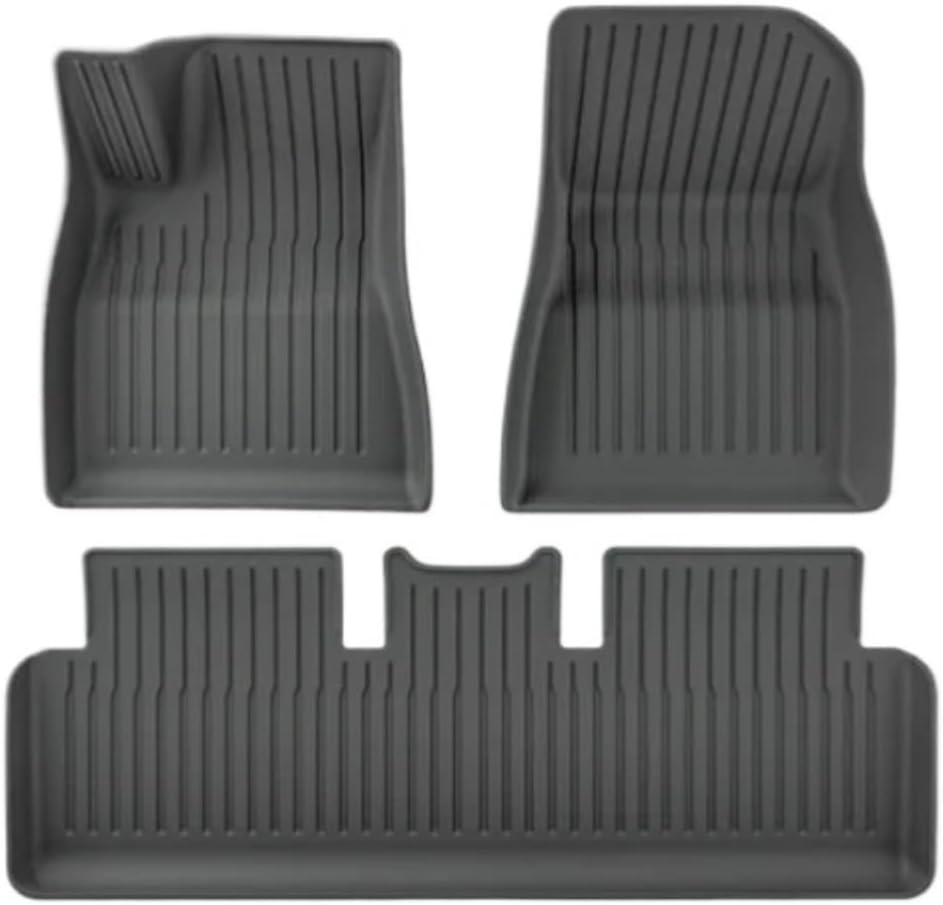 TPE 2024 Compatible with Tesla Model 3 Highland Floor Mats All Weather Front Rear Cargo Liner Mat, WP Mats Accessories(6pcs LHD)