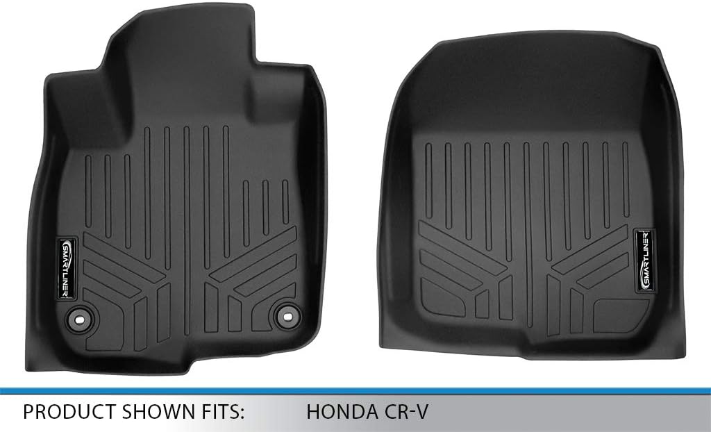 SMARTLINER Custom Fit Floor Mats 1st Row Liner Set Compatible with 2017-2022 Honda CR-V