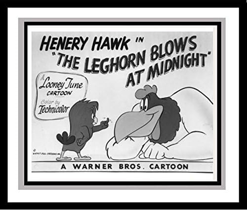 Foghorn Leghorn and Henery Hawk in 'The Leghorn Blows at Midnight' Studio Lobby Card Publicity Still - Warner Brothers