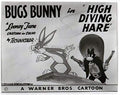Yosemite Sam and Bugs Bunny in'High Diving Hare' Studio Lobby Card Publicity Still - Warner Brothers