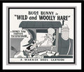 Bugs Bunny and Yosemite Sam in 'Wild and Woolly Hare' Studio Lobby Card Publicity Still - Warner Brothers