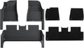 Full Cover Floor Mat with Door Sill Protector All Weather TPE Anti-Slip Floor Trunk Mats Cargo Liner Compatible for Tesla Model 3 Highland(DL-Mats 6pcs)