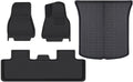 Floor Mats Compatible with Tesla Model 3 2017-2024 XPE Cargo Liner Cargo Trunk Mat Left Right Driving(4PCS LHD,Model 3 2017-2020)