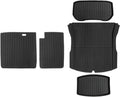 Compatible with Tesla Model 3 2024 Highland Floor Mats Cargo Liner Waterproof Anti-Slip Trunk Mat TPE Pads Model 3 2024 Highland Accessories(5pcs Set)