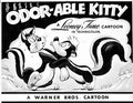 Pepe le Pew in'Odor-Able Kitty' Directed by Chuck Jones. Released on January 6, 1945 Studio Lobby Card Publicity Still - Warner Brothers