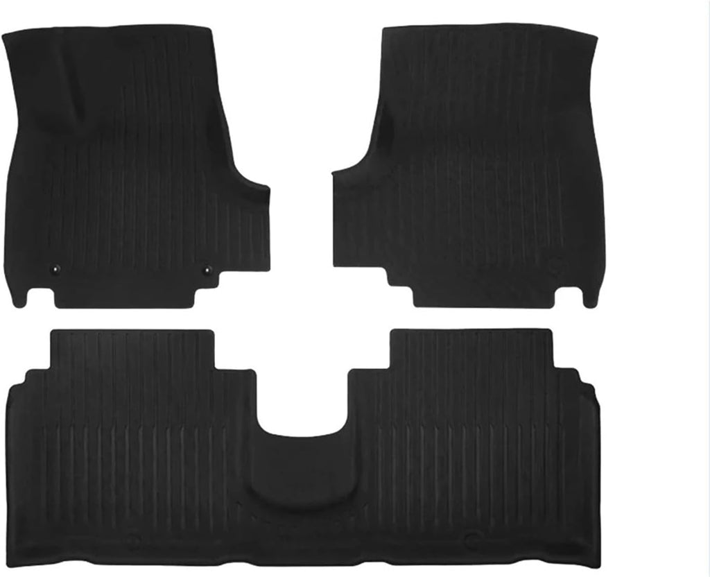 All Weather XPE Floor Mat Cargo Liner for Hyundai Ioniq 5 2021-2024 Rear Tray Trunk Back Seat Cover LHD(Black,Slide)