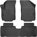 Husky Liners Weatherbeater Floor Mats | Fits 2018-2024 GMC Terrain | Front & 2nd Row, 3-pc Black - 95151