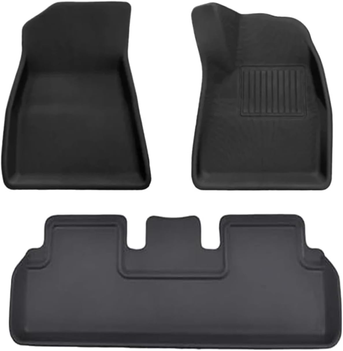 All Weather XPE Floor Mats Compatible with Tesla Model 3 Highland 2024, Waterproof Anti-Slip Front Rear Cargo Liner Trunk Mat(3PCS RHD Floor Mats)