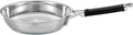 RÖSLE Silence Pro Frying Pan Diameter 20 cm, High-Quality Stainless Steel Frying Pan for Perfect Searing of Steaks and More, Stainless Steel 18/10, Silver/Black, 39 x 21.5 x 8.5 cm
