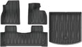 Compatible with BYD Sealion 7 2024 2025 TPE Floor Mats and Cargo Liners, All Weather WP RHD&LHD Backrest Mats Trunk Mats(Red)