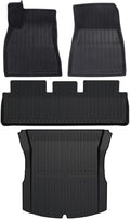 TPE Floor Mats Cargo Liner Compatible with Tesla Model 3 Highland 2024 All Weather Waterproof Anti-Slip Trunk Mats TPE Floor Liners(4PCS LHD)
