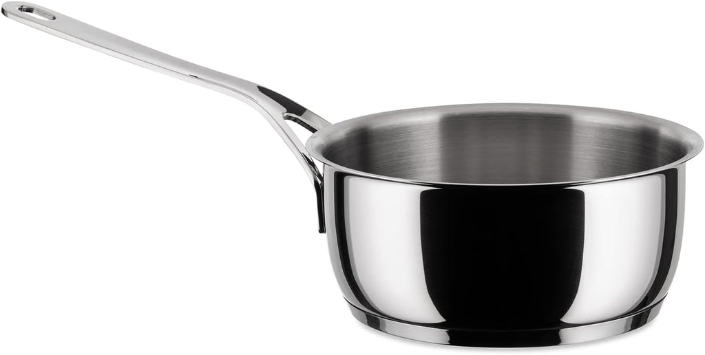 A Di Alessi,AJM105/18 'POTS & PANS', Saucepan in 18/10 stainless steel mirror polished,2 qt 2 oz
