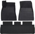 All Weather TPE Floor Mats Cargo Liner Compatible with Tesla Model 3 Highland 2024 Waterproof Anti-Slip Trunk Mats TPE Foot Pads(3PCS Set)