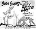 Bugs Bunny in'The Grey Hounded Hare' Directed by Bob McKimson. Released on August, 6, 1949 Studio Lobby Card Publicity Still - Warner Brothers