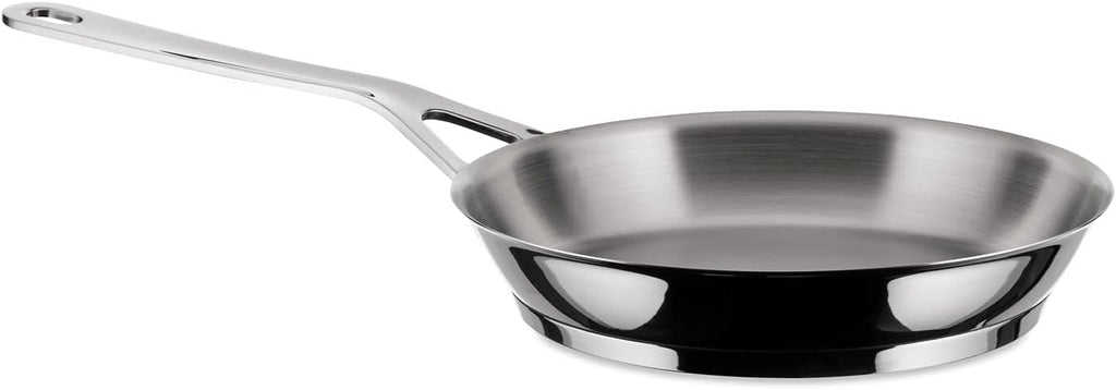 A Di Alessi,AJM110/20 'POTS & PANS', Frying pan in 18/10 stainless steel mirror polished,1 qt 2 oz