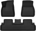 Compatible with Tesla Model 3 2024 XPE Floor Mats All Weather Floor Mats Front Rear Frunk Cargo Liner Set(3PCS LHD)