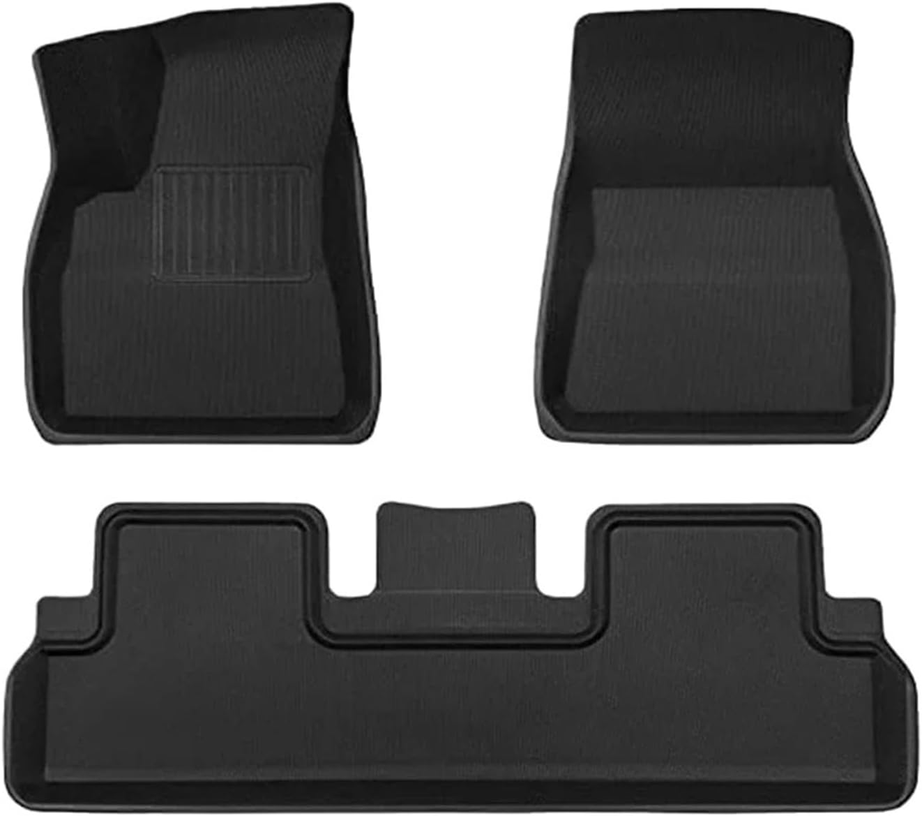 Compatible with Tesla Model 3 2024 XPE Floor Mats All Weather Floor Mats Front Rear Frunk Cargo Liner Set(3PCS LHD)